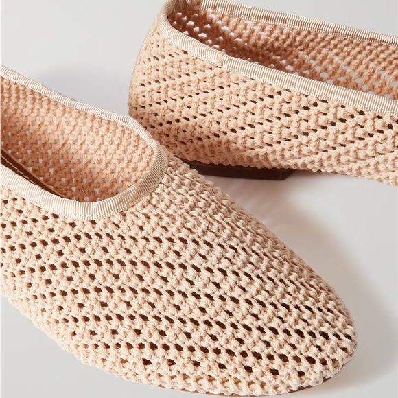 STAUD ALBA BALLET FLAT CREAM CROCHET - Picture 9 of 11